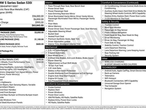 Used 2023 BMW 530i w/ M Sport Package RWD image 5