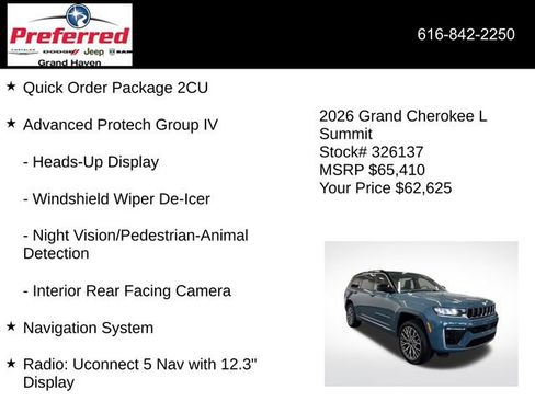 New 2026 Jeep Grand Cherokee L Summit image 6