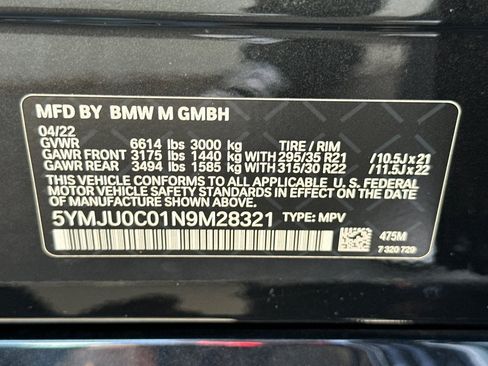 Used 2022 BMW X5 M w/ Competition Package 2 AWD/4WD image 28