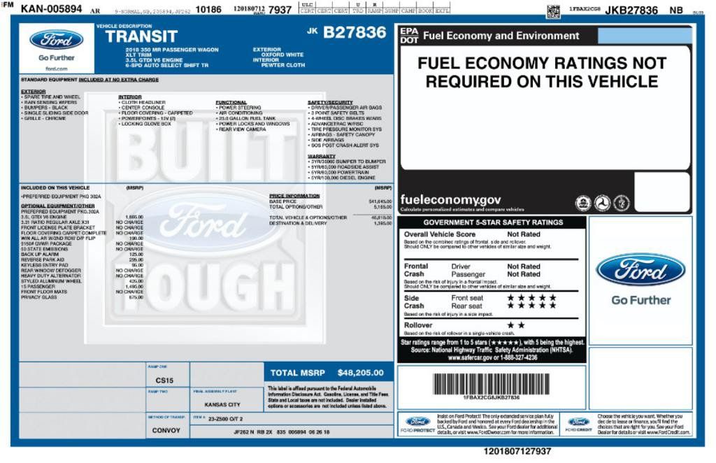 Used 2018 Ford Transit 350 XLT RWD image 3