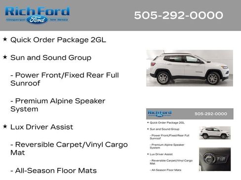 Used 2022 Jeep Compass Latitude w/ Sun and Sound Group AWD/4WD image 12