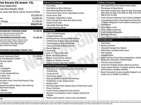 Used 2024 Buick Encore GX Avenir w/ Avenir Technology Package AWD/4WD image 2