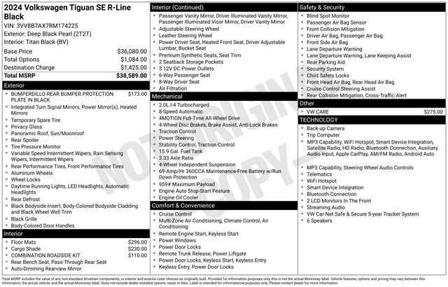 Certified 2024 Volkswagen Tiguan SE R-Line AWD/4WD image 33