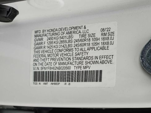 Certified 2022 Honda Passport TrailSport image 27