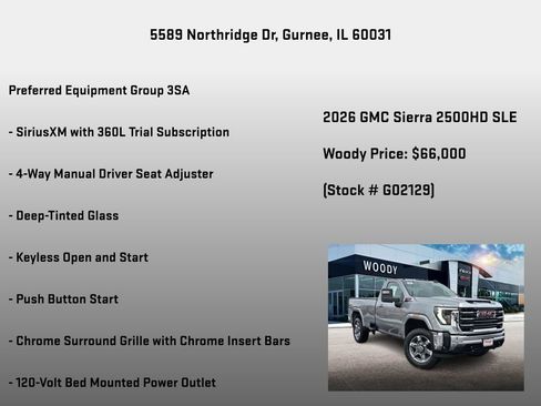 New 2026 GMC Sierra 2500 SLE w/ Max Trailering Package image 7