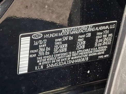 Used 2022 Hyundai Santa Fe SEL w/ Convenience + Premium Package AWD/4WD image 27