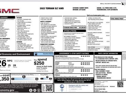 Used 2022 GMC Terrain SLT w/ Infotainment Package II image 32