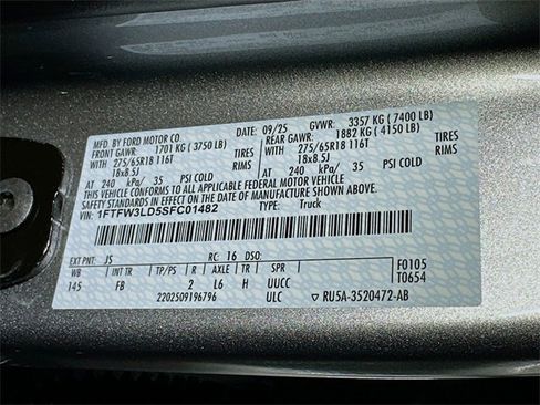 New 2025 Ford F150 XLT w/ Equipment Group 302A MID image 16