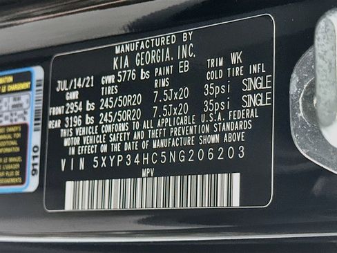 Used 2022 Kia Telluride EX w/ EX Premium Package FWD image 12