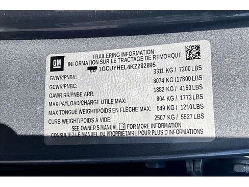 Used 2019 Chevrolet Silverado 1500 High Country w/ Max Trailering Package AWD/4WD image 20