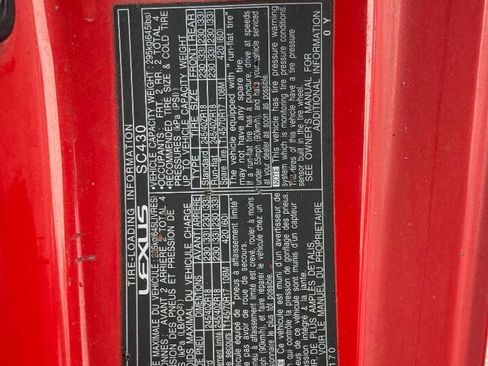 Used 2002 Lexus SC 430 Convertible image 16