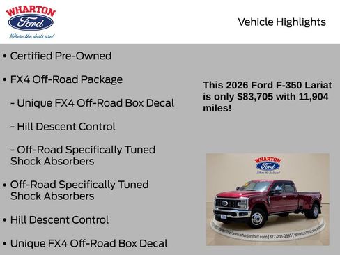 Used 2026 Ford F350 Lariat w/ Lariat Ultimate Package AWD/4WD image 6