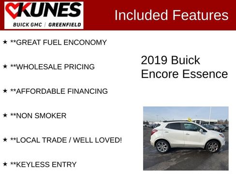 Used 2019 Buick Encore Essence w/ Experience Buick Package image 3