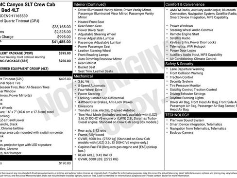 Used 2017 GMC Canyon SLT w/ Driver Alert Package image 13