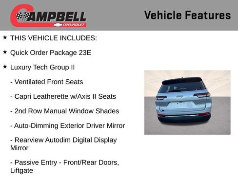 Used 2024 Jeep Grand Cherokee L Limited w/ Luxury Tech Group II image 5