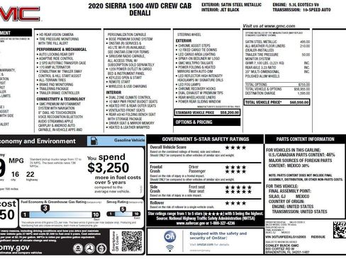 Used 2020 GMC Sierra 1500 Denali AWD/4WD image 3