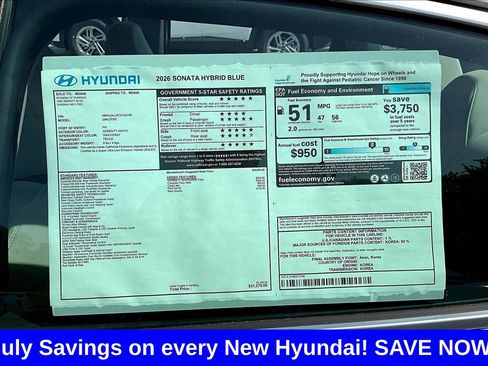 New 2026 Hyundai Sonata Blue FWD image 18