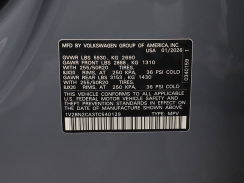 New 2026 Volkswagen Atlas SEL image 23