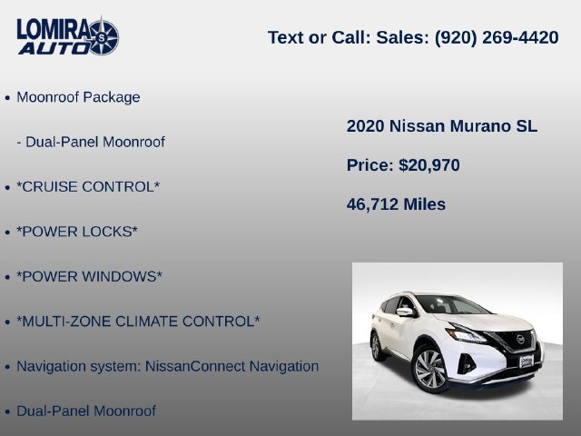 Used 2020 Nissan Murano SL AWD/4WD image 8