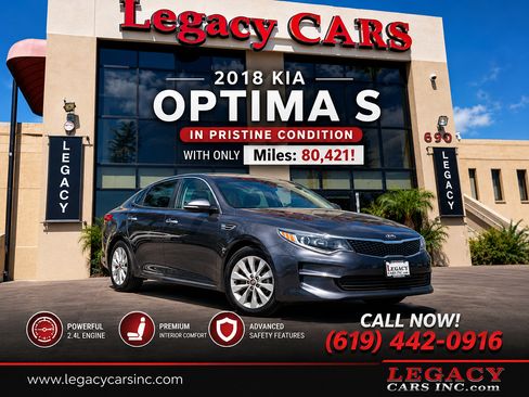 Used 2018 Kia Optima S FWD image 2