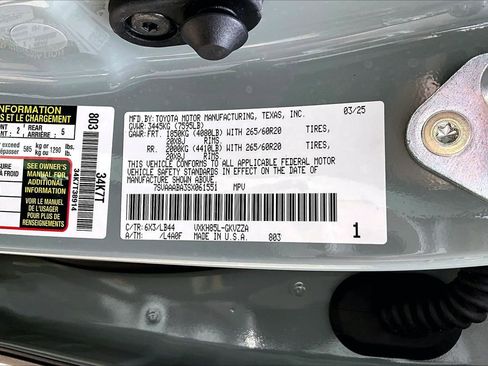 Used 2025 Toyota Sequoia 1794 Edition AWD/4WD image 16