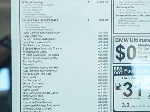 New 2026 BMW 330i Sedan w/ M Sport Package RWD image 9