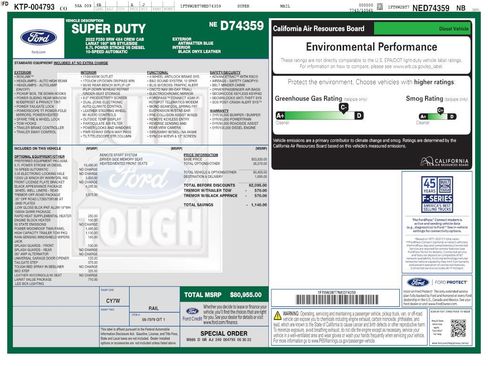 Used 2022 Ford F250 Lariat w/ Tremor Off-Road Package AWD/4WD image 4