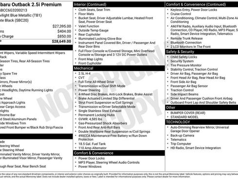 Used 2016 Subaru Outback 2.5i Premium image 39
