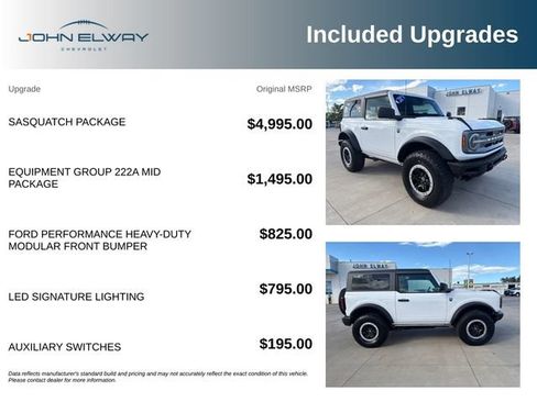 Used 2021 Ford Bronco Big Bend w/ Sasquatch Package AWD/4WD image 5