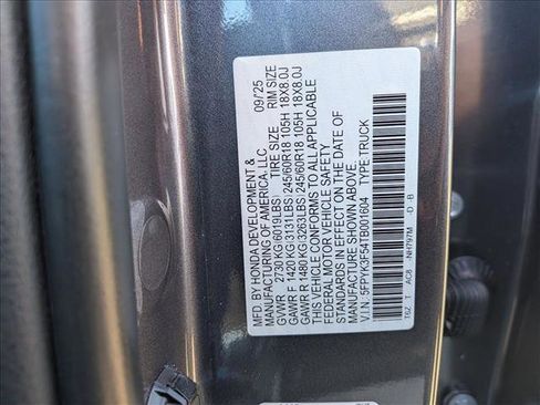 New 2026 Honda Ridgeline RTL image 17