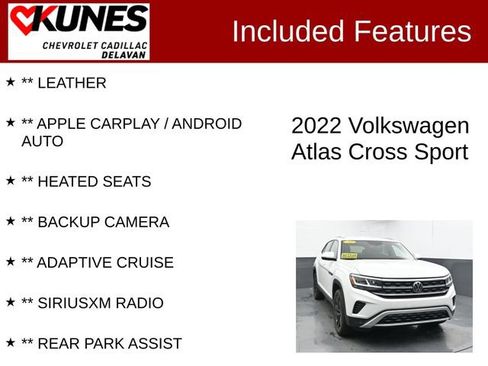 Used 2022 Volkswagen Atlas Cross Sport SE AWD/4WD image 3