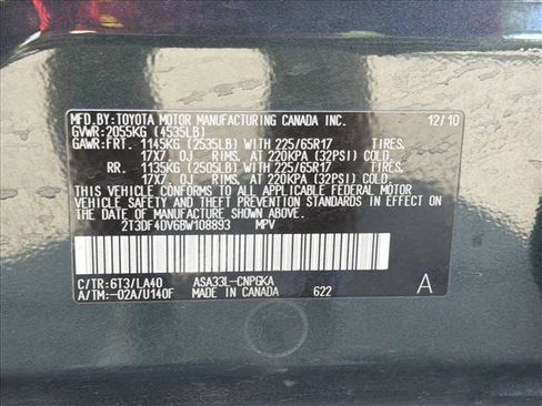 Used 2011 Toyota RAV4 Limited w/ Limited Extra Value Pkg AWD/4WD image 28