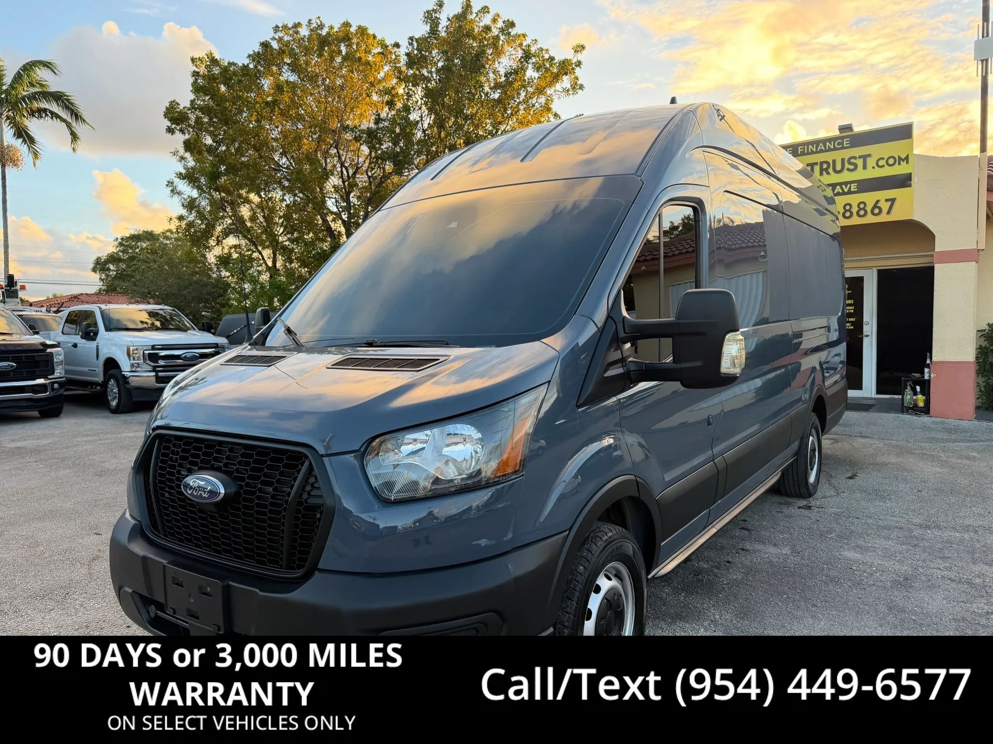 Used 2021 Ford Transit 250 148 High Roof Extended w/ Parcel Delivery Package RWD image 1