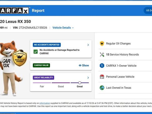 Used 2020 Lexus RX 350 FWD w/ Premium Package image 10