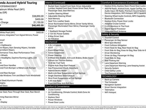 Used 2024 Honda Accord Touring image 41