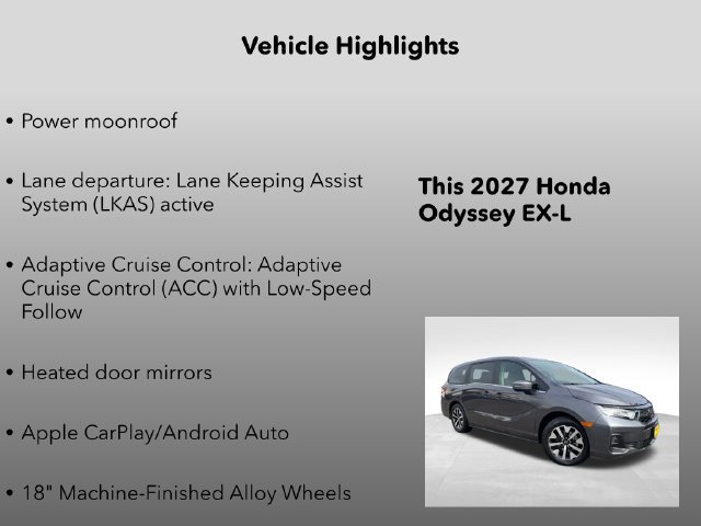 New 2027 Honda Odyssey EX-L image 5