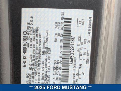 New 2025 Ford Mustang GT Premium image 20
