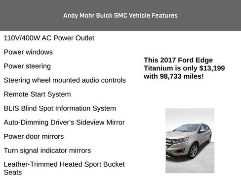 Used 2017 Ford Edge Titanium w/ Technology Package FWD image 15