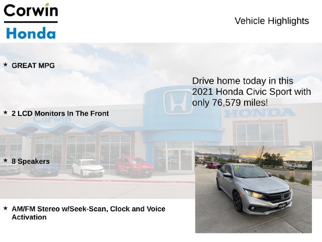Used 2021 Honda Civic Sport image 6