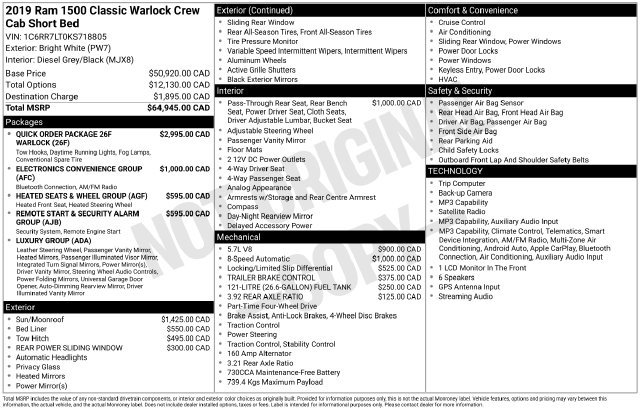 Used 2019 RAM 1500 Warlock AWD/4WD image 7