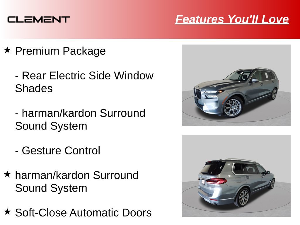 Used 2023 BMW X7 xDrive40i w/ Premium Package AWD/4WD image 19
