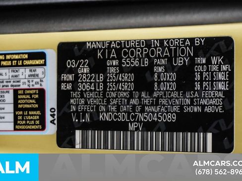 Used 2022 Kia EV6 GT-Line w/ First Edition Package image 61