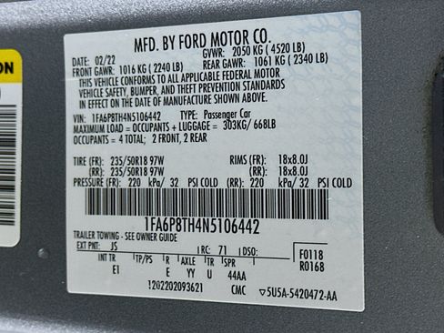 Used 2022 Ford Mustang Premium RWD image 12