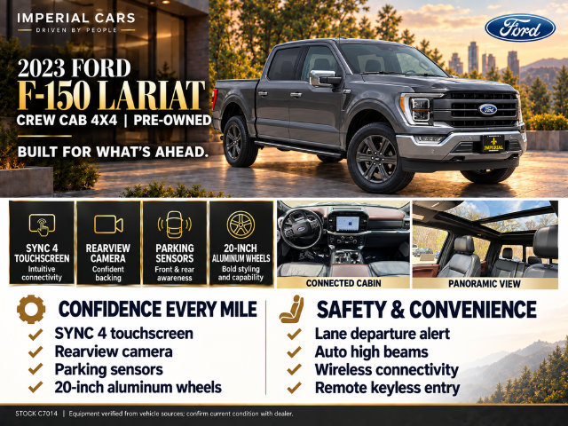 Used 2023 Ford F150 Lariat w/ Equipment Group 502A High AWD/4WD image 6