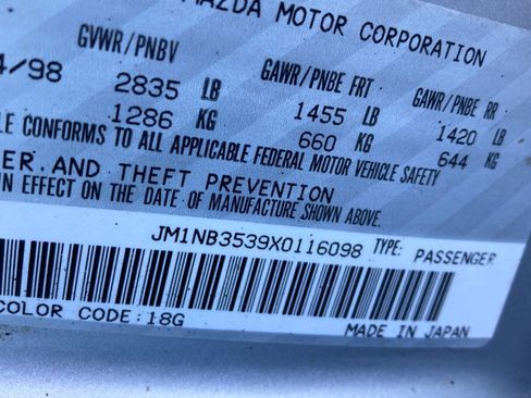 Used 1999 MAZDA MX-5 Miata image 16