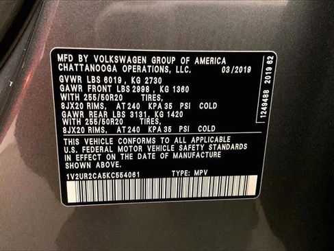 Used 2019 Volkswagen Atlas SE image 32