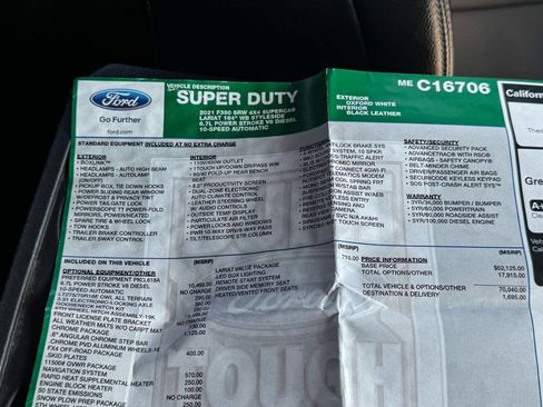 Used 2021 Ford F350 Lariat w/ Chrome Package AWD/4WD image 35