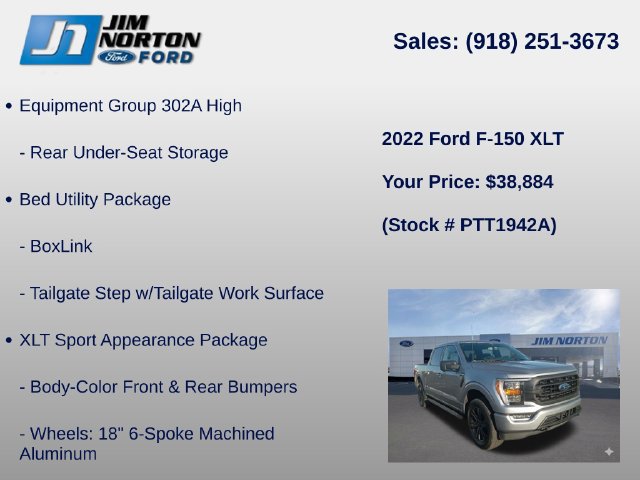 Used 2022 Ford F150 XLT w/ Equipment Group 302A High AWD/4WD image 15