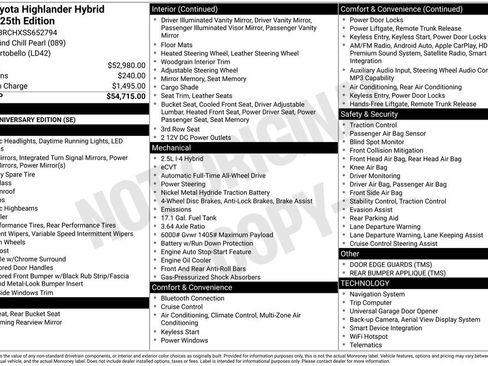 Used 2025 Toyota Highlander Limited AWD/4WD image 41