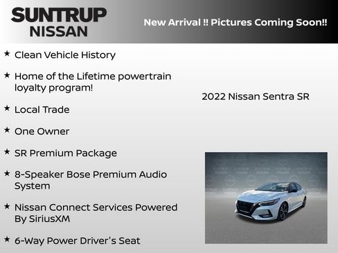 Certified 2022 Nissan Sentra SR w/ SR Premium Package FWD image 6